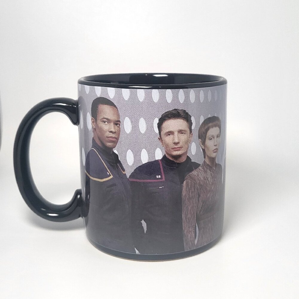 RARE 2001 Star Trek Enterprise Cast Coffee Mug‎ Bakula Archer Ceramic Cup